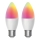 SET 2x LED RGBW dimbare lamp MESH Smart C37 E27/6,5W/230V 2700-6500K + afstandsbediening - Aigostar