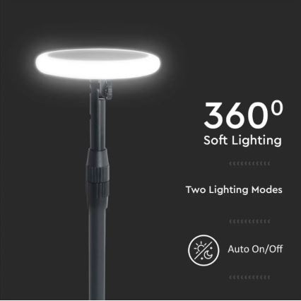 SET 2x LED Verstelbare zonnelamp GARDEN LED/3W/5V 42-80 cm 4000K IP65