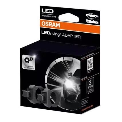 SET 2x LEDriving Adapter lampfitting - Osram