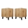 SET 2x Nachtkastje VAMOS 52x45 cm eiken wotan