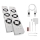 SET 2x Radiatorventilator 5/230V wit