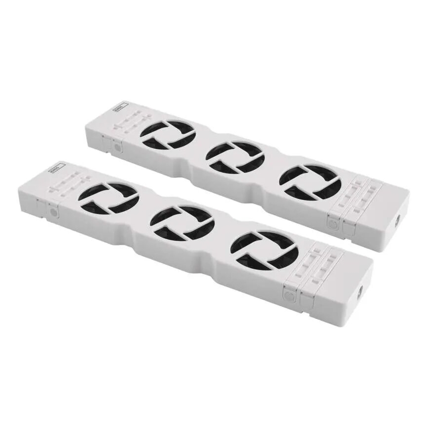 SET 2x Radiatorventilator 5/230V wit