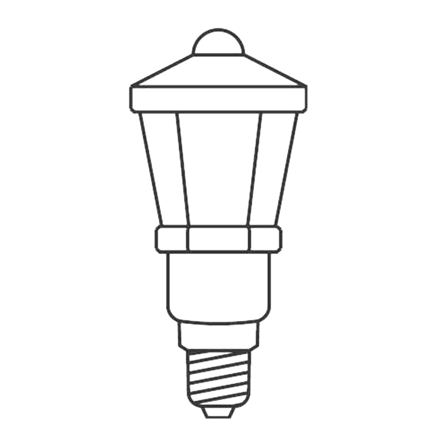 SET 3 x Losse gloeilamp LANTERN E10/20V/0,1A kleur gemaakt in Europa