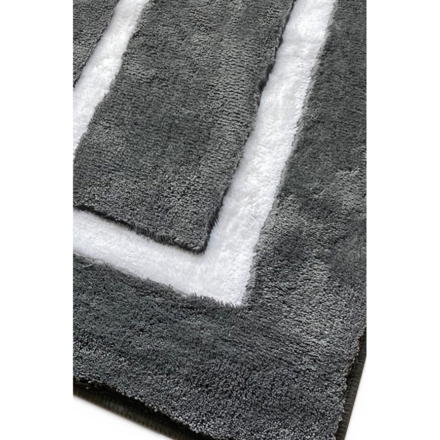 SET 3x Badkamer mat 60/60/100 cm antraciet