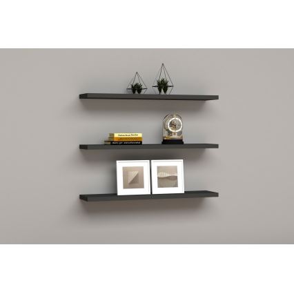 SET 3x Etagère murale BOSS anthracite