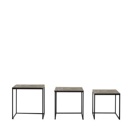 SET 3x Koffie Tafel zwart