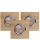 SET 3x LED Hang plafondverlichting VITAR 1xGU10/5W/230V CRI 90 eiken