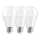 SET 3x LED lamp A60 E27/10W/230V 3000K