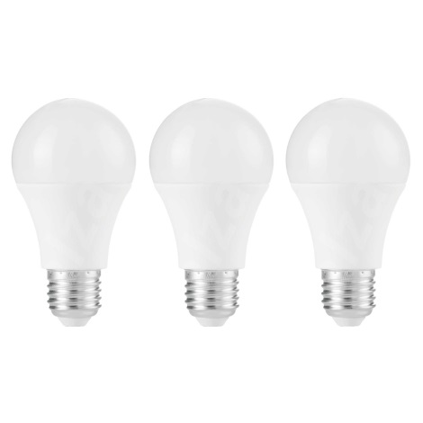 SET 3x LED Lamp A67 E27/13W/230V 4000K - Attralux