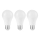 SET 3x LED Lamp A67 E27/13W/230V 4000K - Attralux