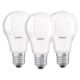 SET 3x LED Lamp BASE E27/8,5W/230V 2700K - Osram