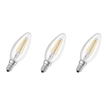 SET 3x LED Lamp BASE VINTAGE B40 E14/4W/230V 4000K – Osram
