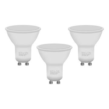 SET 3x LED Lamp ECOLINE GU10/6W/230V 4000K - Brilagi