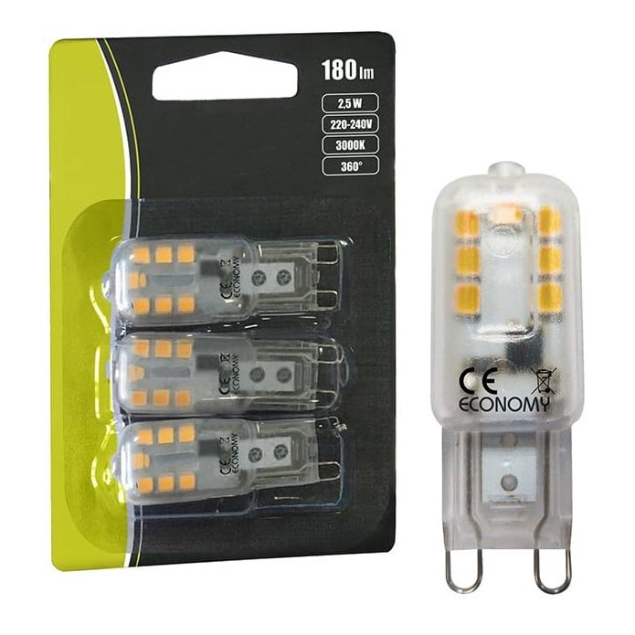 SET 3x Lamp G9/2,5W/230V 3000K