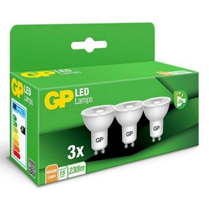 SET 3x LED Lamp GU10/3,1W/230V 2700K - GP