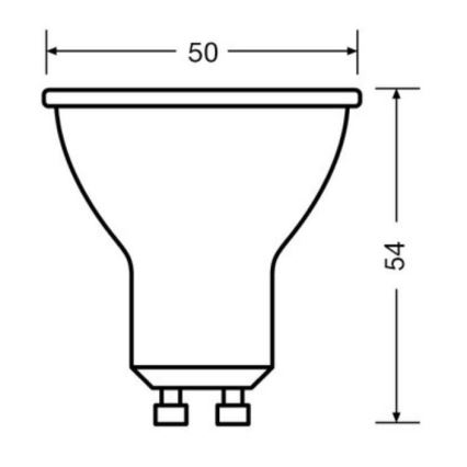 SET 3x LED Lamp PAR16 GU10/6,9W/230V 4000K - Osram