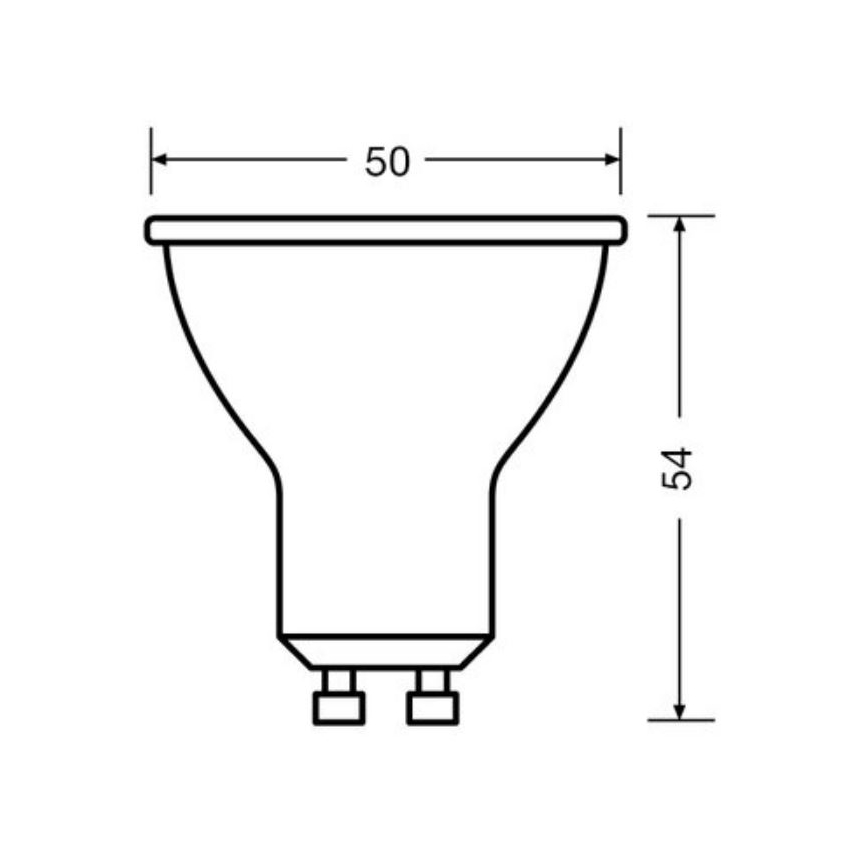 SET 3x LED Lamp PAR16 GU10/6,9W/230V 4000K - Osram
