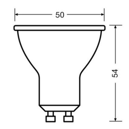 SET 3x LED Lamp PAR16 GU10/6,9W/230V 6500K - Osram