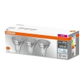 SET 3x LED Lamp PAR16 GU10/6,9W/230V 6500K - Osram