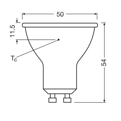 SET 3x LED Lamp PAR16 GU10/6,9W/230V 6500K - Osram