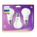 SET 3x LED Lamp Philips E27/5,5W/230V 2700K