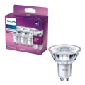 SET 3x LED Lamp Philips PAR16 GU10/3,5W/230V 4000K