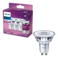 SET 3x LED Lamp Philips PAR16 GU10/4,6W/230V 4000K