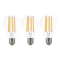 SET 3x LED Lamp VINTAGE A60 E27/9W/230V 3000K - Brilagi