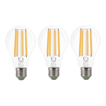 SET 3x LED Lamp VINTAGE A60 E27/9W/230V 3000K - Brilagi