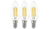 SET 3x LED Lamp VINTAGE C35 E14/4W/230V 2700K - Eglo 12811