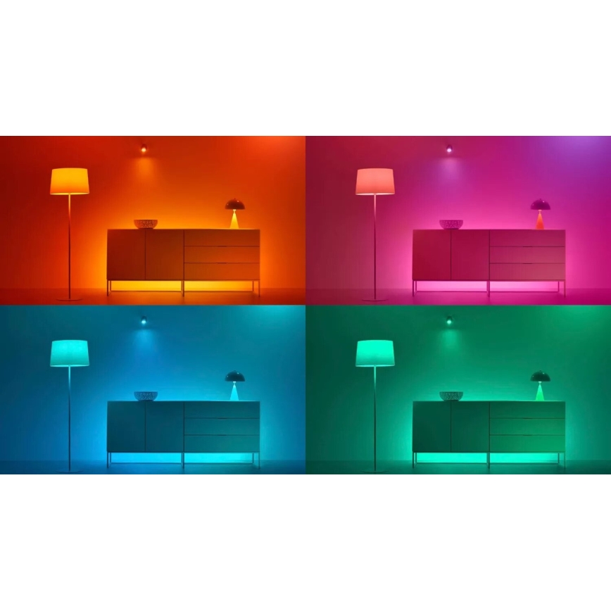 SET 3x LED RGBW dimbare lamp PAR16 GU10/4,7W/230V 2200-6500K Wi-Fi - WiZ