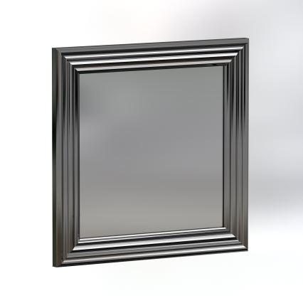 SET 3x muur spiegel OTTO 40x40 cm zilver