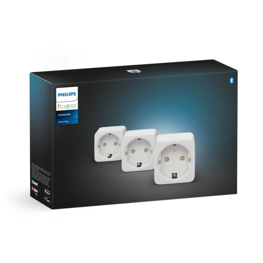 SET 3x Slim stopcontact Philips Hue Smart plug EU SCHUKO