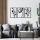SET 3x wand decoratie 78x39 cm bloemen metaal