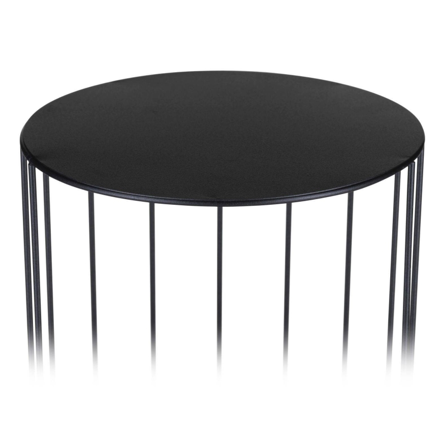 SET 3x Plantenstandaard LOFT zwart