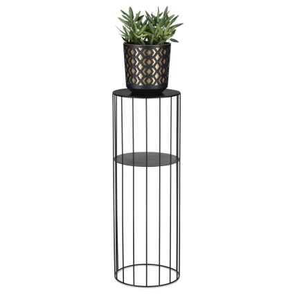 SET 3x Plantenstandaard LOFT zwart