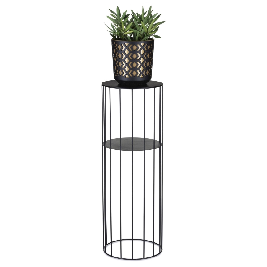 SET 3x Plantenstandaard LOFT zwart