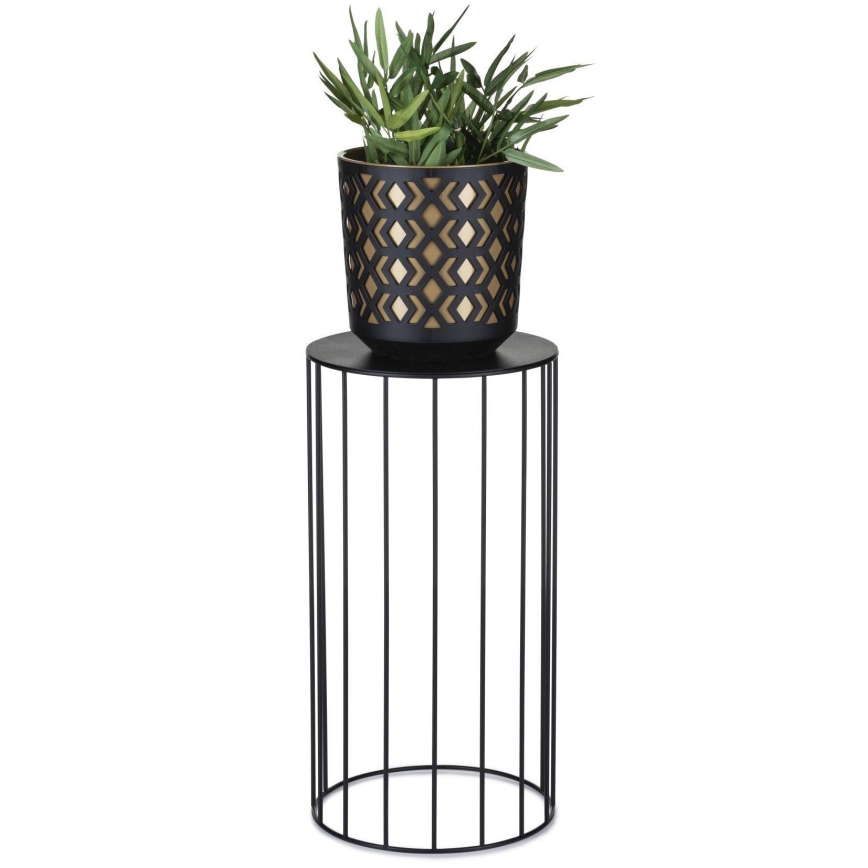 SET 3x Plantenstandaard LOFT zwart