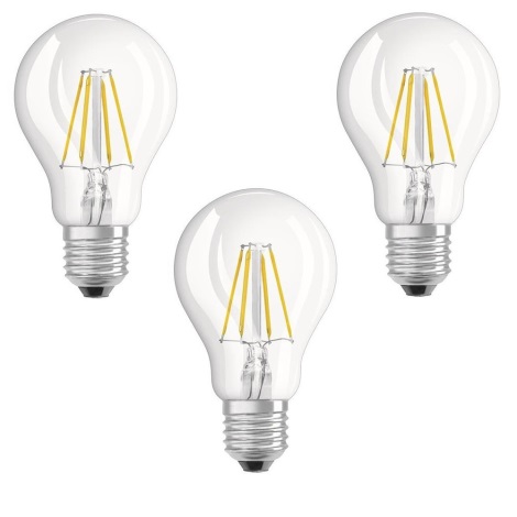 SET 3xLED Lamp VINTAGE E27/8W/230V 4000K - Osram