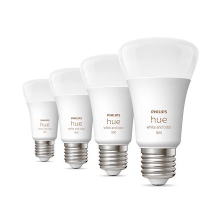 SET 4x Dimbare LED Lamp Philips Hue White And Color Ambience E27/6,5W/230V 2000-6500K