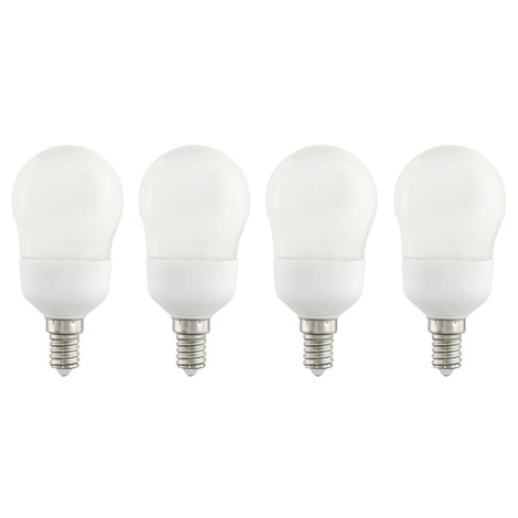 SET 4x Energiebesparende lamp E14/7W/230V