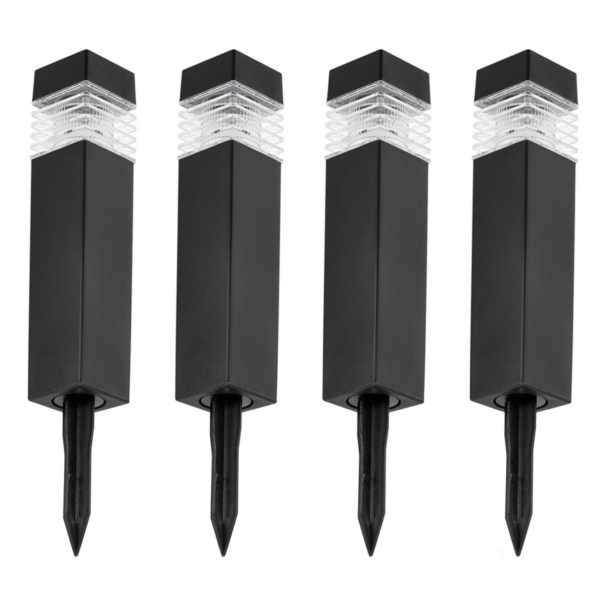 SET 4x LED Solar lamp LED/0,06W/1,2V 1xAAA 6000K IP44 100 mAh