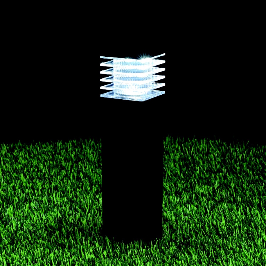 SET 4x LED Solar lamp LED/0,06W/1,2V 1xAAA 6000K IP44 100 mAh