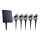 SET 5x LED Buitenlamp met zonnepaneel LED/4000 mAh IP44