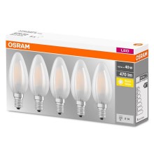 SET 5x LED Lamp VINTAGE E14/4W/230V 2700K - Osram