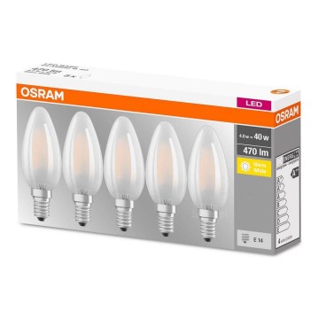 SET 5x LED Lamp VINTAGE E14/4W/230V 2700K - Osram