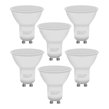SET 6x LED Lamp ECOLINE GU10/6W/230V 4000K - Brilagi