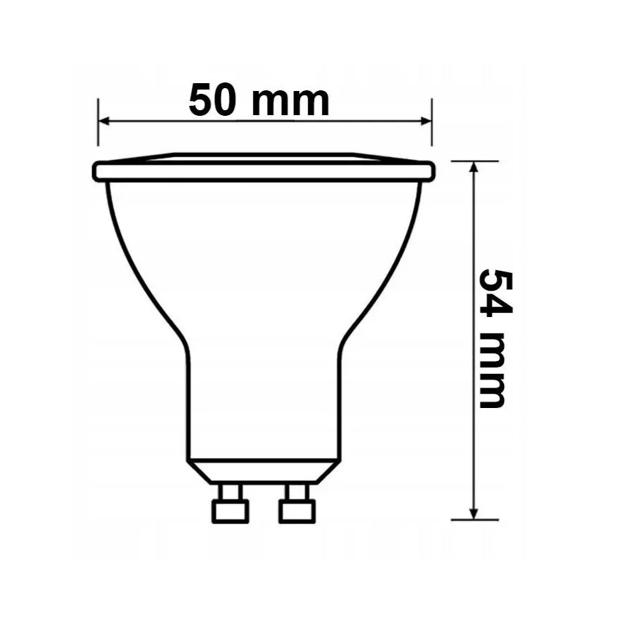 SET 6x LED Lamp Philips GU10/4,7W/230V 2700K