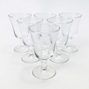 Set 6x likeur glas doorzichtig