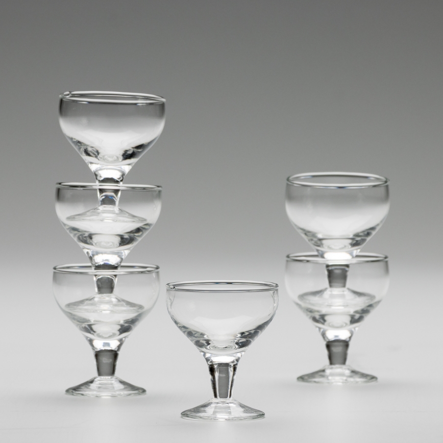 Set 6x likeur glas doorzichtig